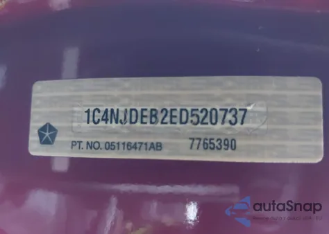 2014 Jeep Compass Latitude из США, поврежденный, VIN 1C4NJDEB2ED520737